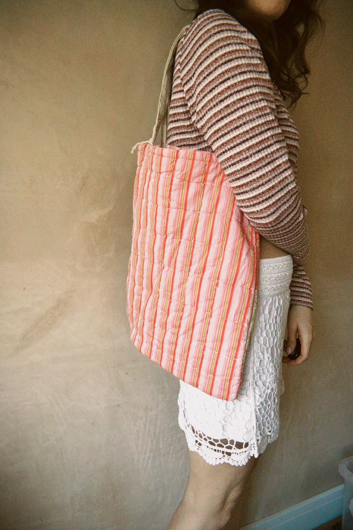 Quilted Reversible Tote Bag
