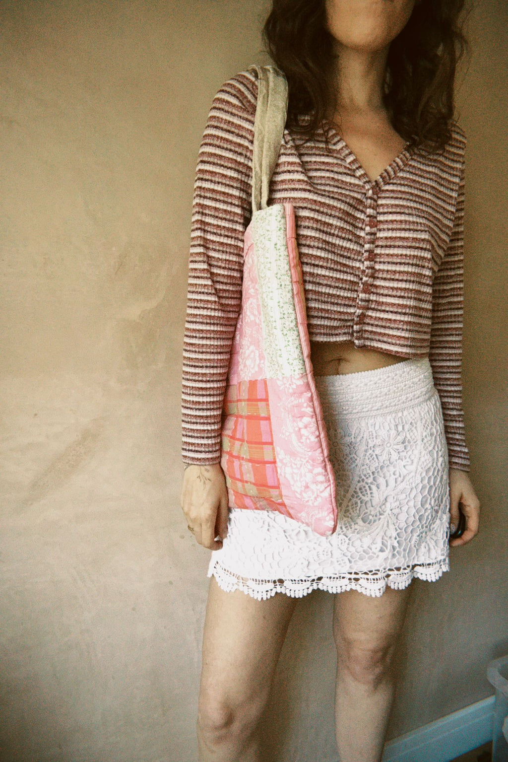 Quilted Reversible Tote Bag