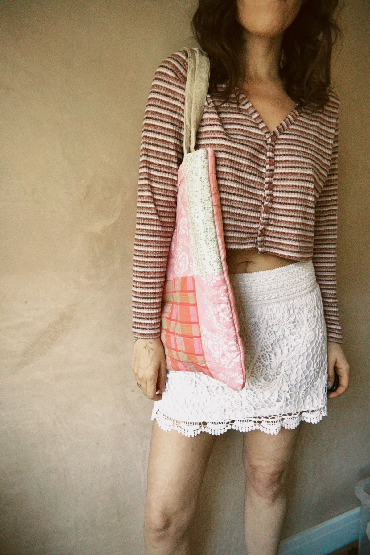 Quilted Reversible Tote Bag