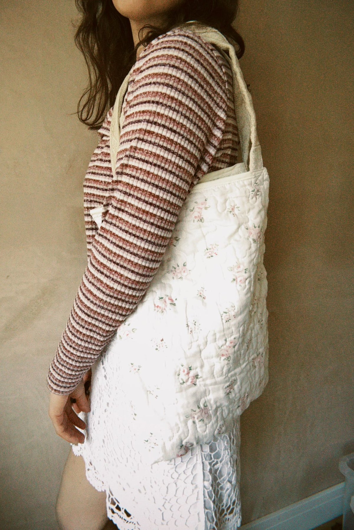 Quilted Reversible Tote Bag