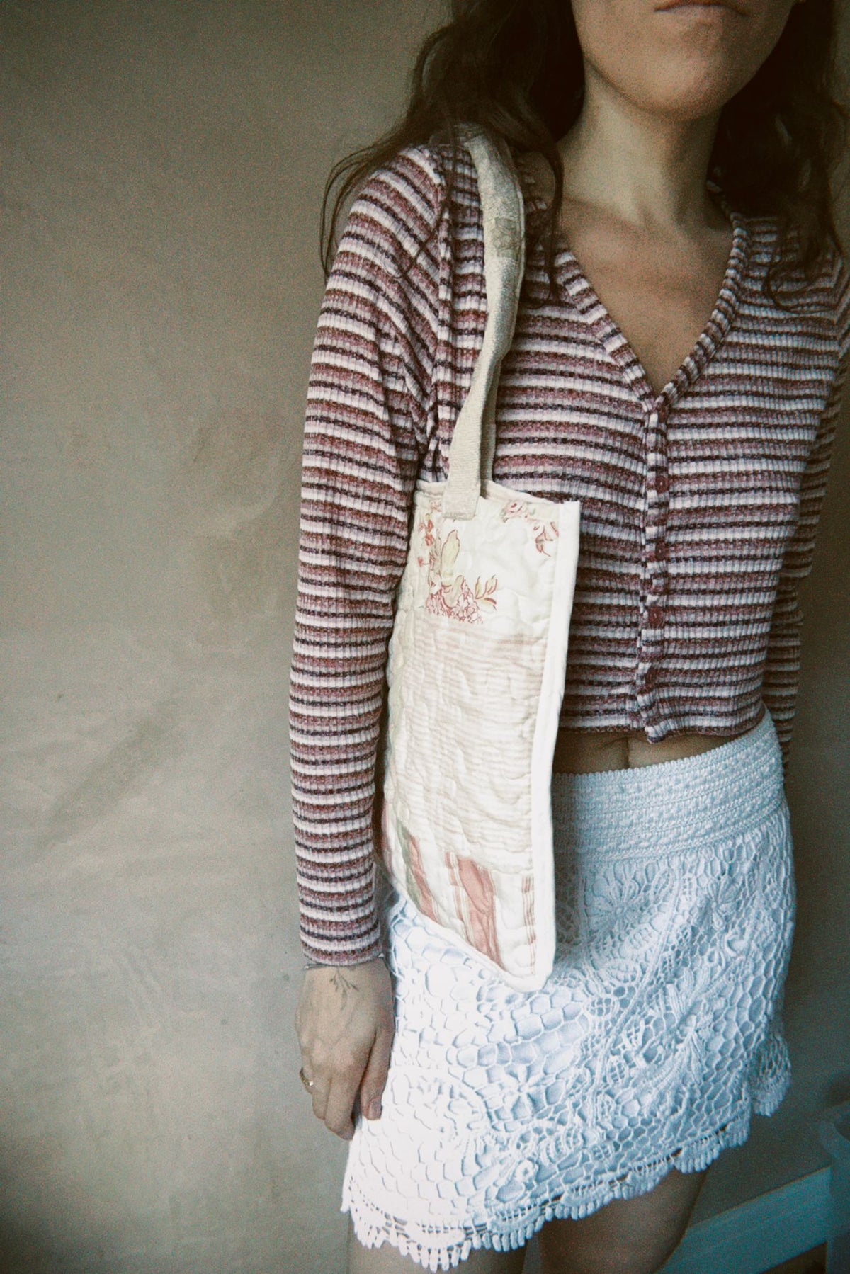 Quilted Reversible Tote Bag