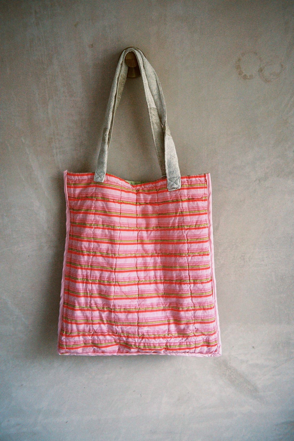 Quilted Reversible Tote Bag