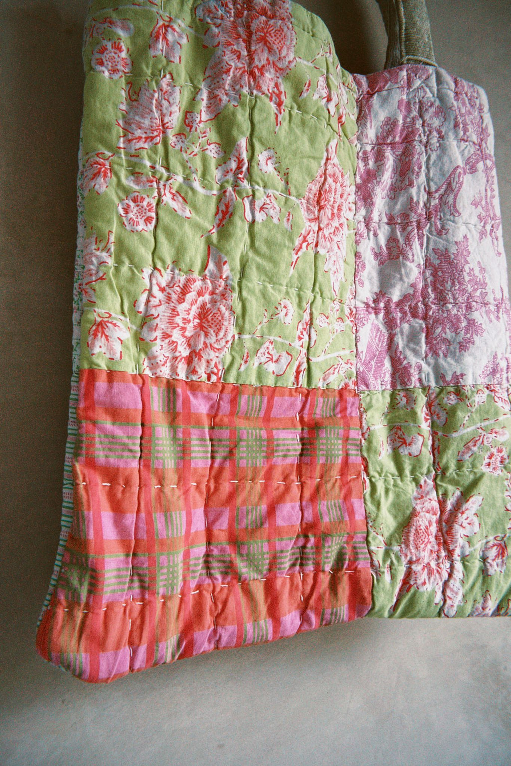 Quilted Reversible Tote Bag