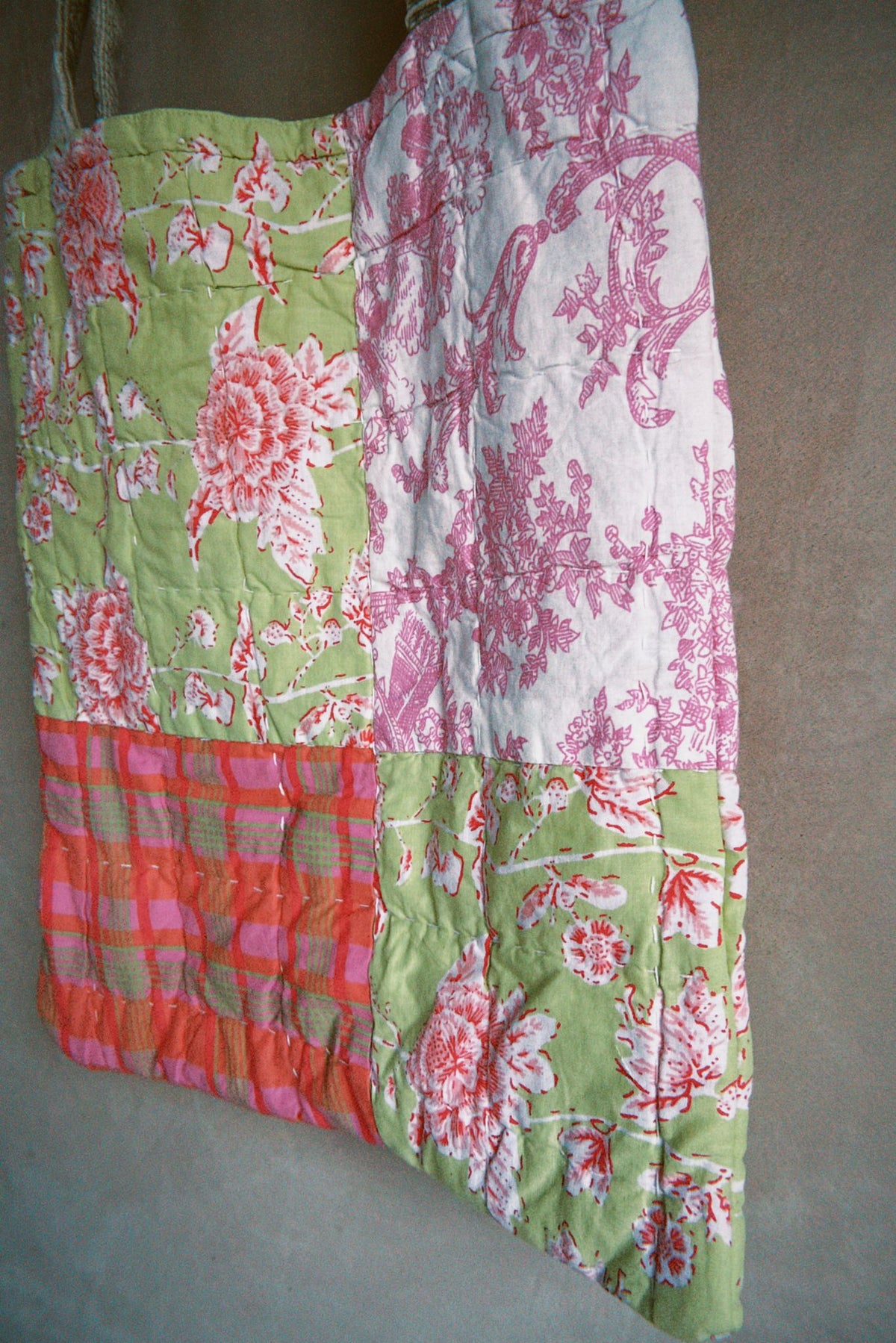 Quilted Reversible Tote Bag