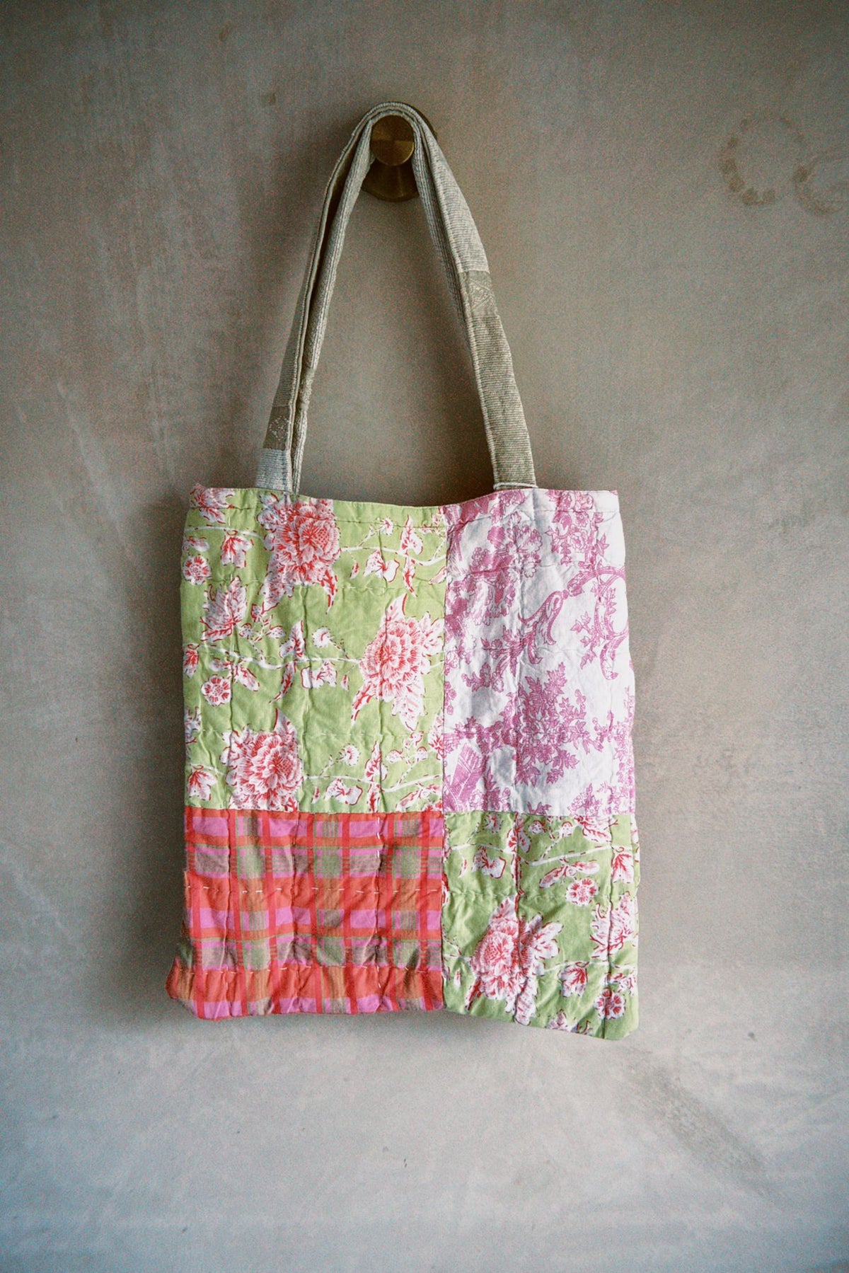 Quilted Reversible Tote Bag