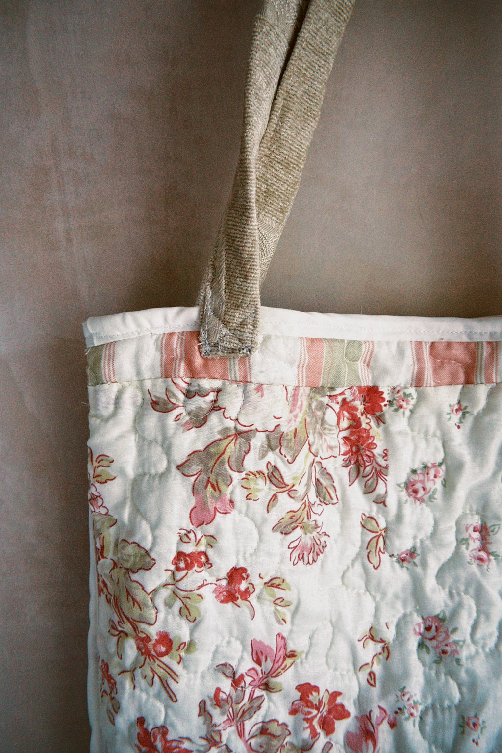 Quilted Reversible Tote Bag