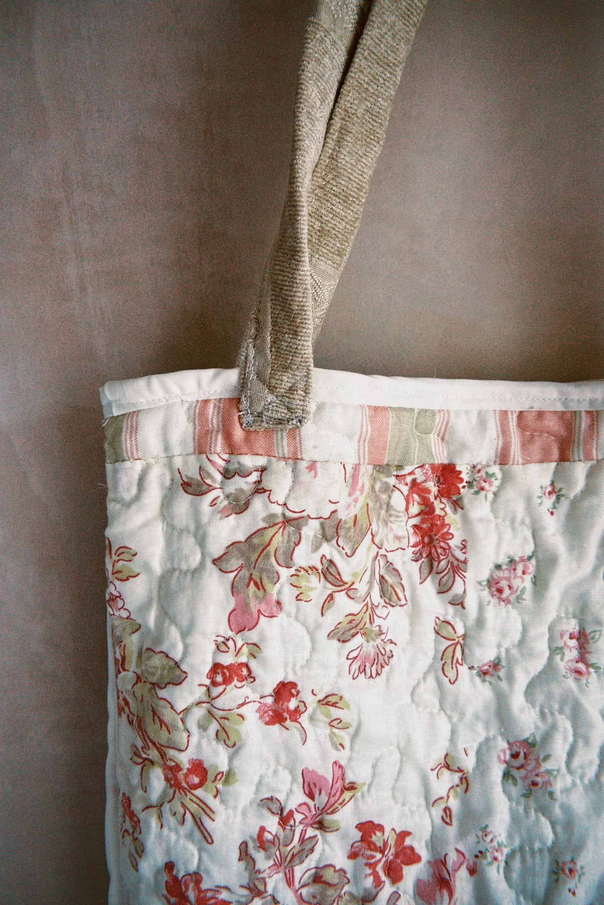 Quilted Reversible Tote Bag