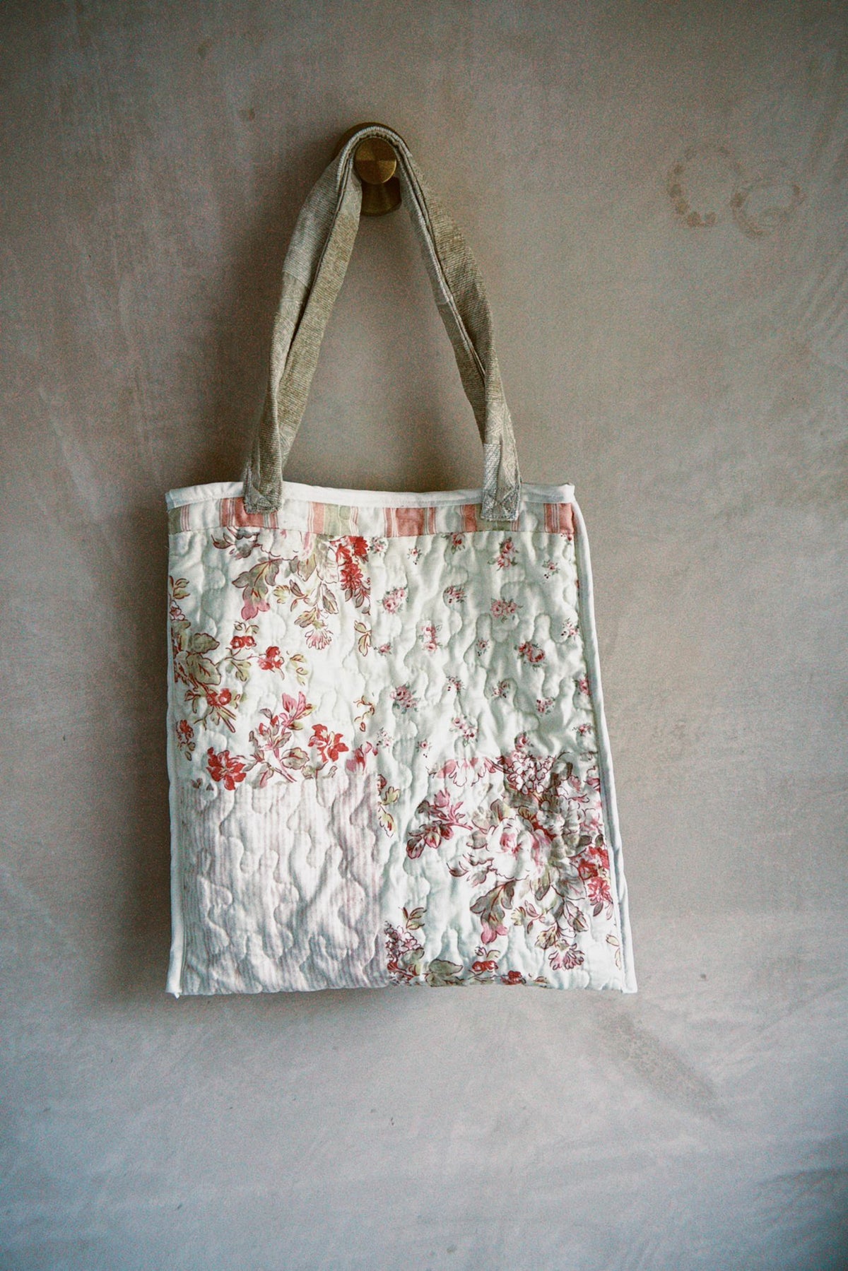 Quilted Reversible Tote Bag