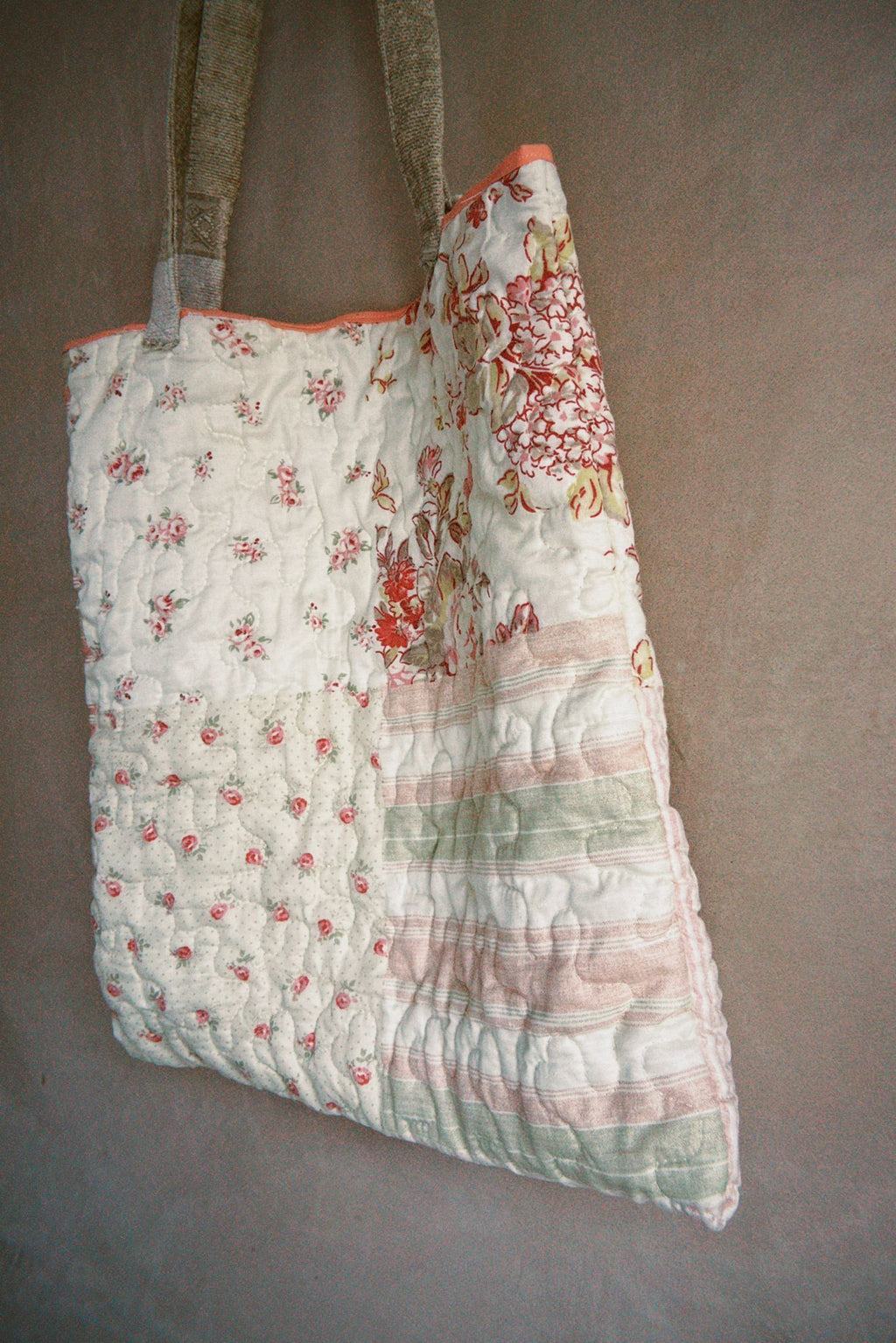 Quilted Reversible Tote Bag