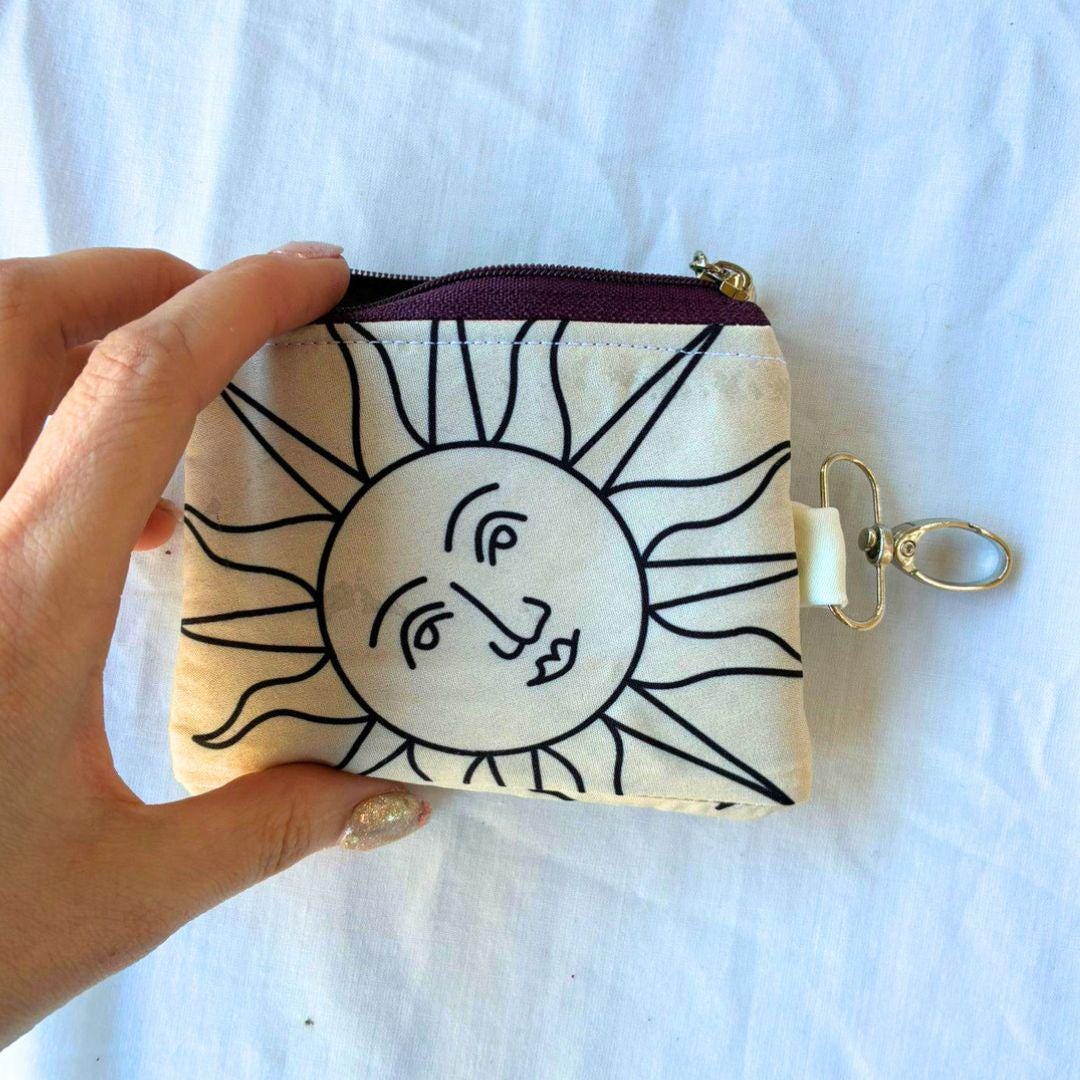 Boho Sun Keyring Purse