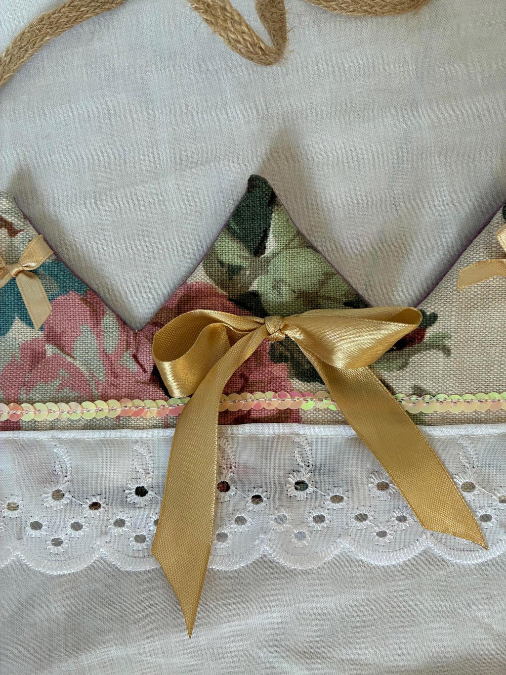 Floral Fabric Party Crown