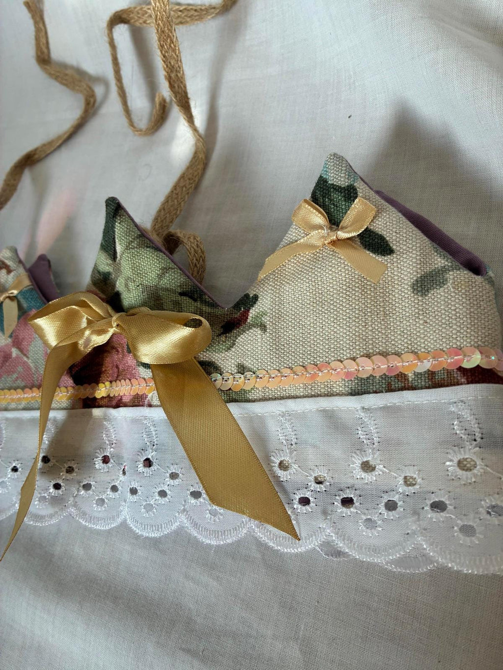 Floral Fabric Party Crown