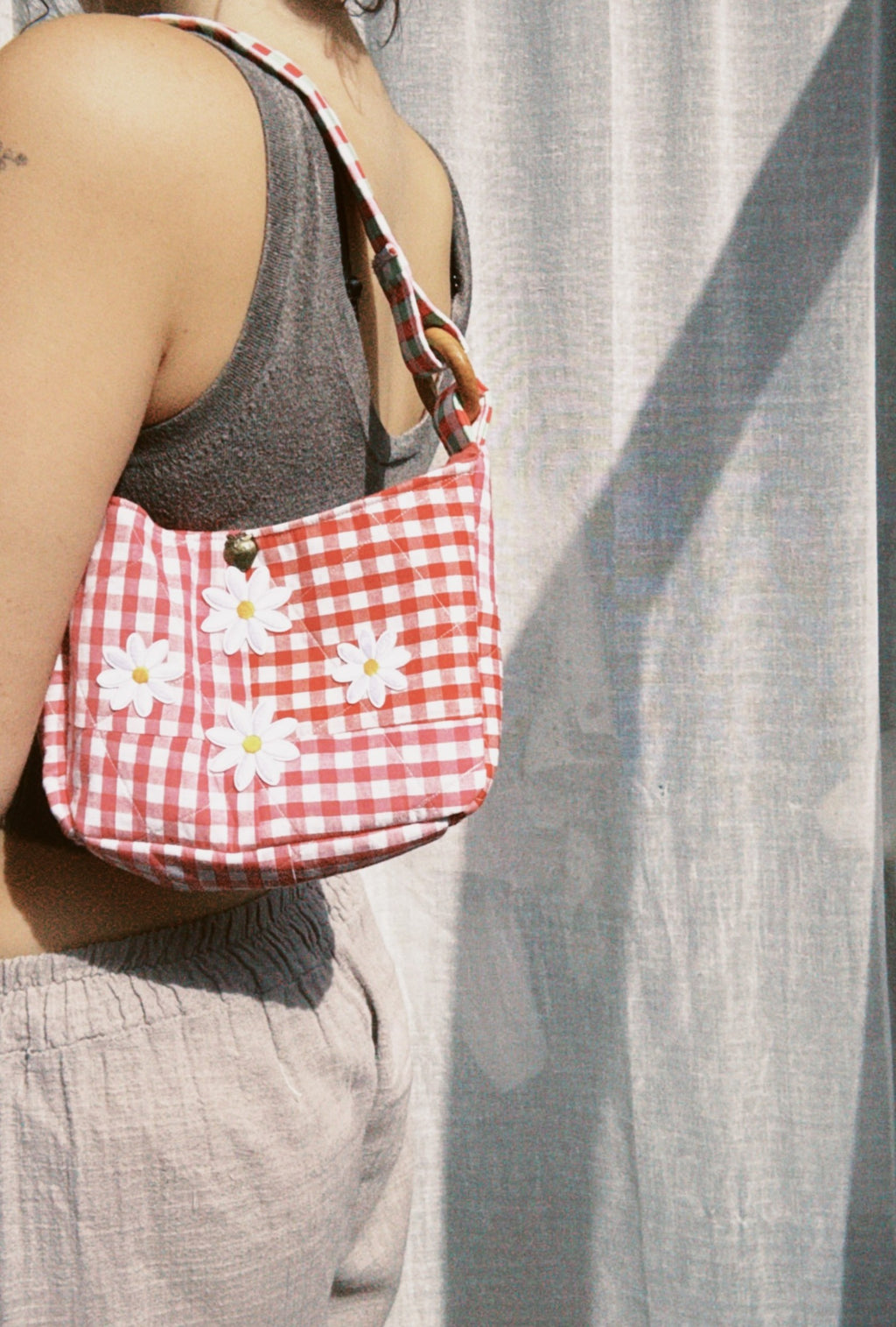 Vichy Baguette Bag
