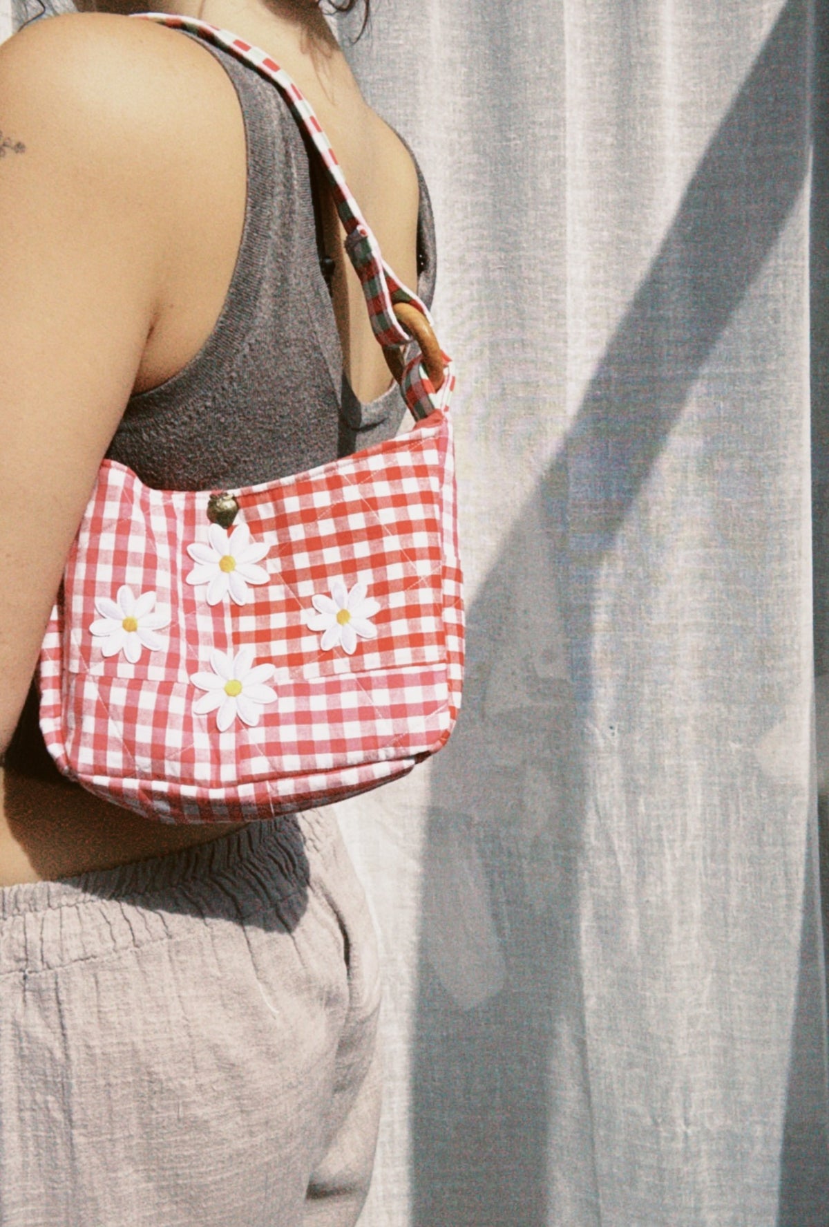 Vichy Baguette Bag